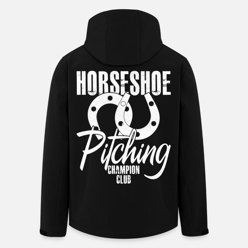 Lancer en fer à cheval - Veste softshell homme en polyester recyclé Stanley/Stella - noir