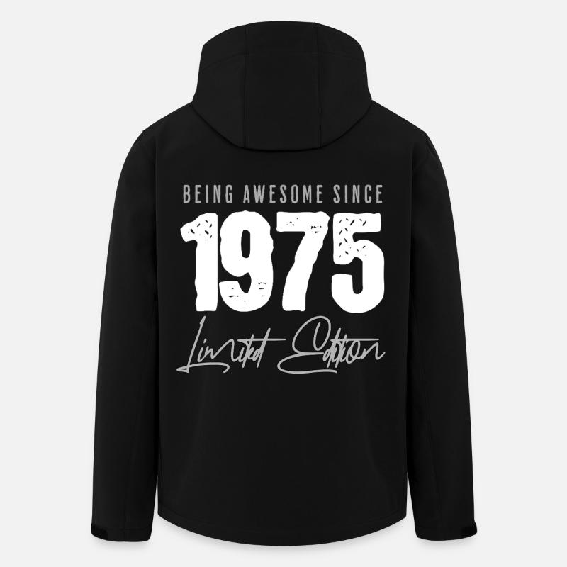 1975 Limited Edition - Recycelte Männer Softshell-Jacke von Stanley/Stella - Schwarz