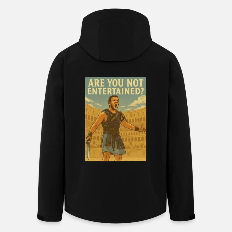 N’êtes-vous pas diverti ? - Veste softshell homme en polyester recyclé Stanley/Stella - noir