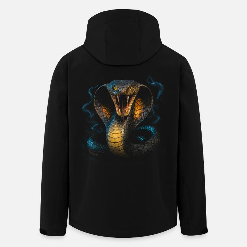 King Kobra - Recycelte Männer Softshell-Jacke von Stanley/Stella - Schwarz