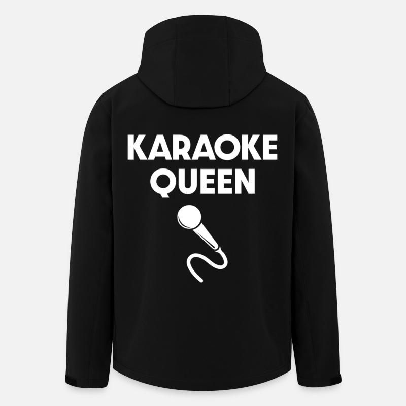 Karaoke Queen Microphone - Veste softshell homme en polyester recyclé Stanley/Stella - noir