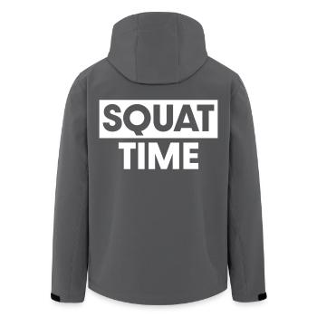 L'heure du squat - Veste softshell homme en polyester recyclé Stanley/Stella - noir - Dos - AI Model Male 185 light (185cm)