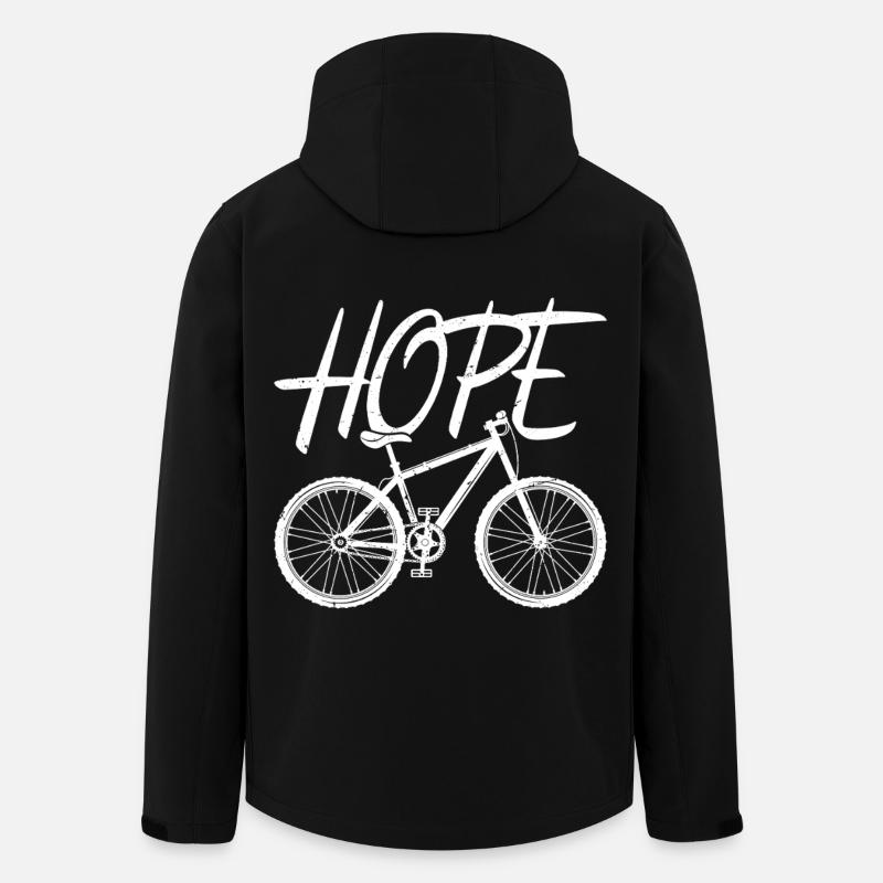 Hope Bike Ride Biker Hope - Recycelte Männer Softshell-Jacke von Stanley/Stella - Schwarz