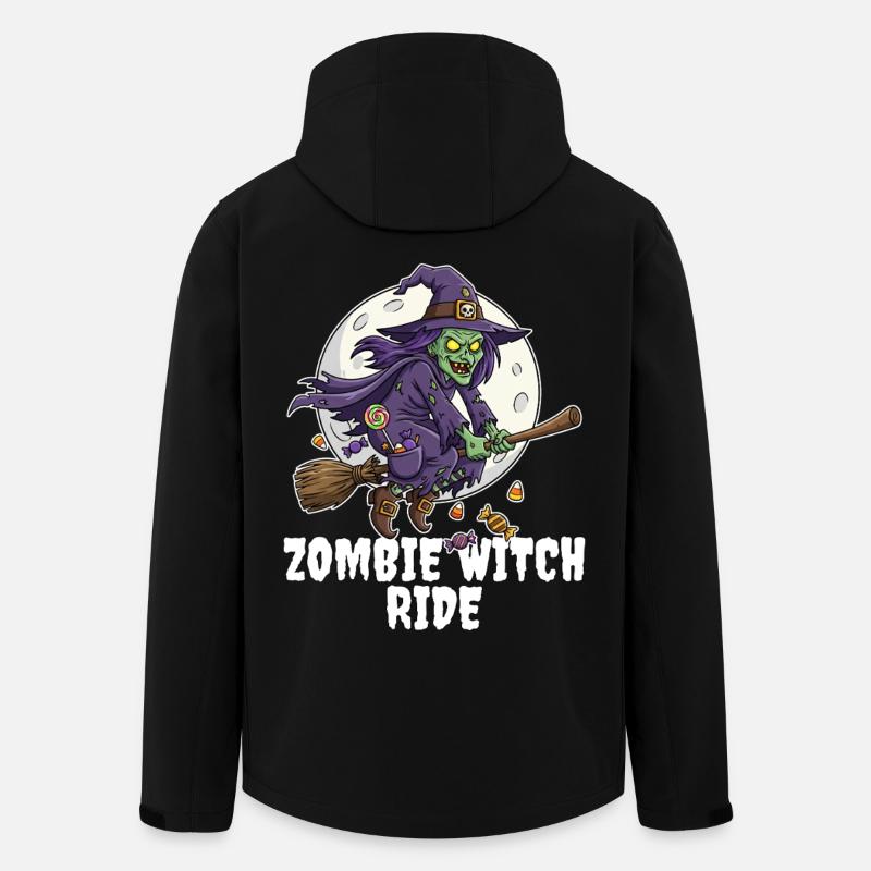 ZOMBIE WITCH RIDE - ZOMBIE HALLOWEEN - Men’s Recycled Softshell Jacket by Stanley/Stella - black