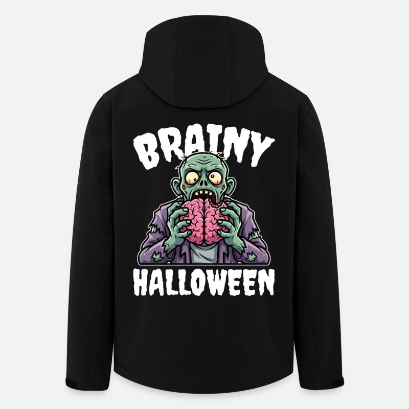 BRAINY HALLOWEEN - ZOMBIE HALLOWEEN - Veste softshell homme en polyester recyclé Stanley/Stella - noir