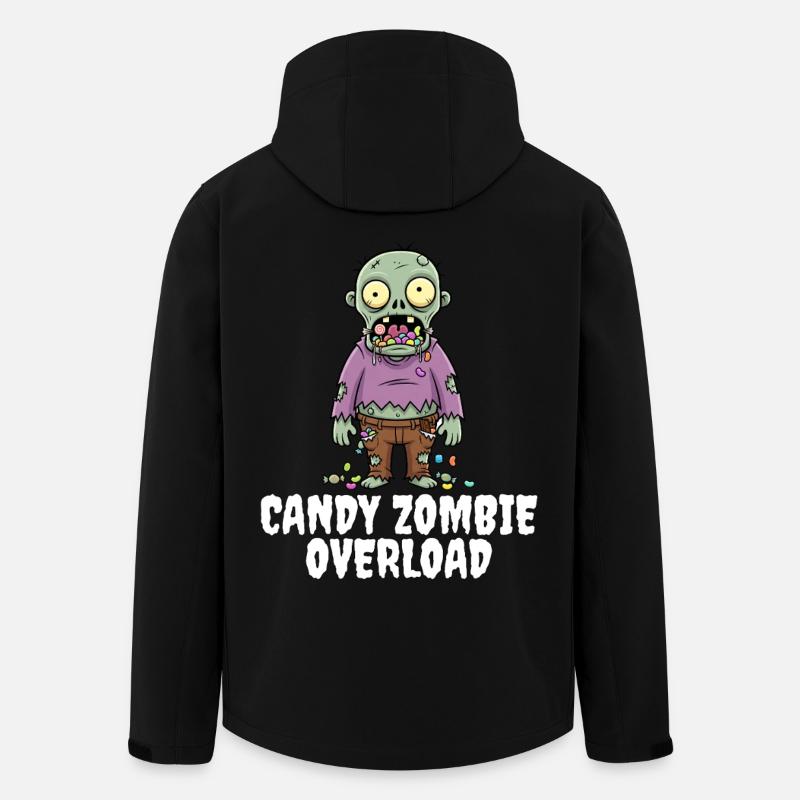 CANDY ZOMBIE OVERLOAD - ZOMBIE HALLOWEEN - Recycelte Männer Softshell-Jacke von Stanley/Stella - Schwarz