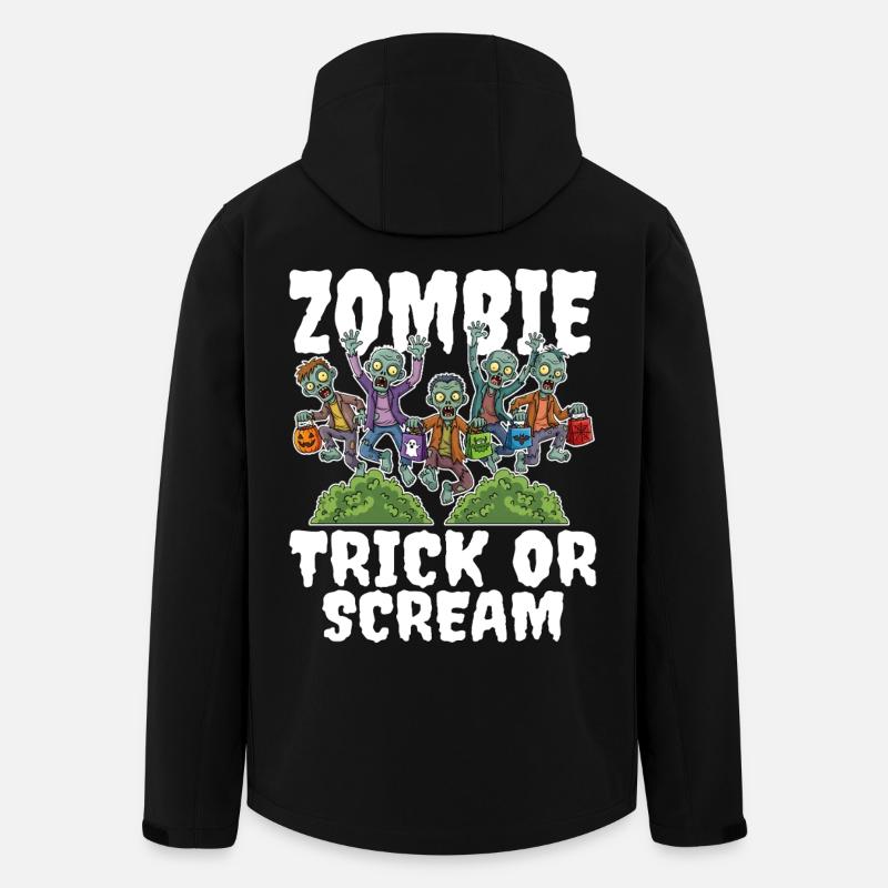 GRIMMIGER ZOMBIE REAPER - ZOMBIE HALLOWEEN - Recycelte Männer Softshell-Jacke von Stanley/Stella - Schwarz