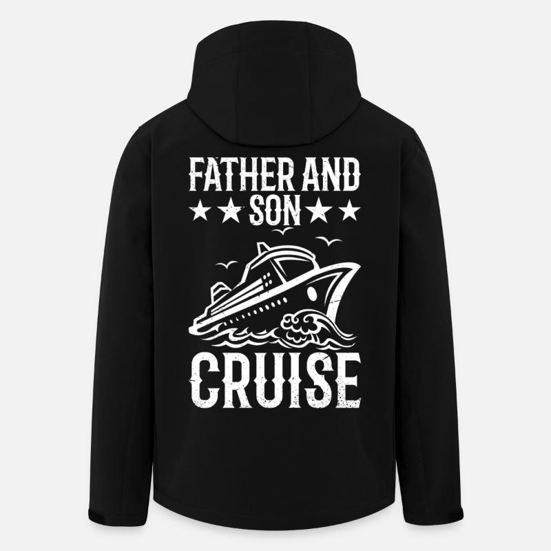 Father and Son Cruise  - Recycelte Männer Softshell-Jacke von Stanley/Stella - Schwarz