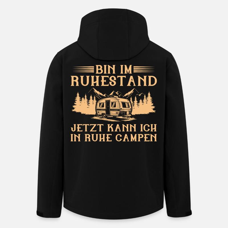 Je suis retraité - campeur caravanier - Veste softshell homme en polyester recyclé Stanley/Stella - noir