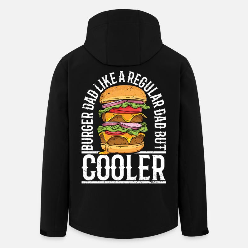 Burger Dad - Recycelte Männer Softshell-Jacke von Stanley/Stella - Schwarz