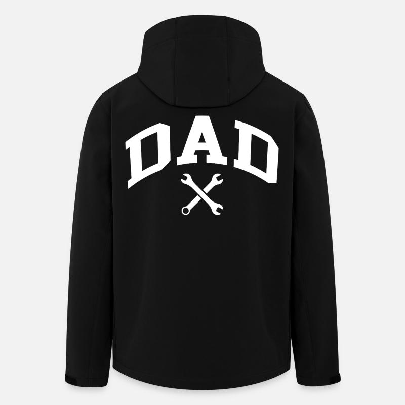Dad - Recycelte Männer Softshell-Jacke von Stanley/Stella - Schwarz