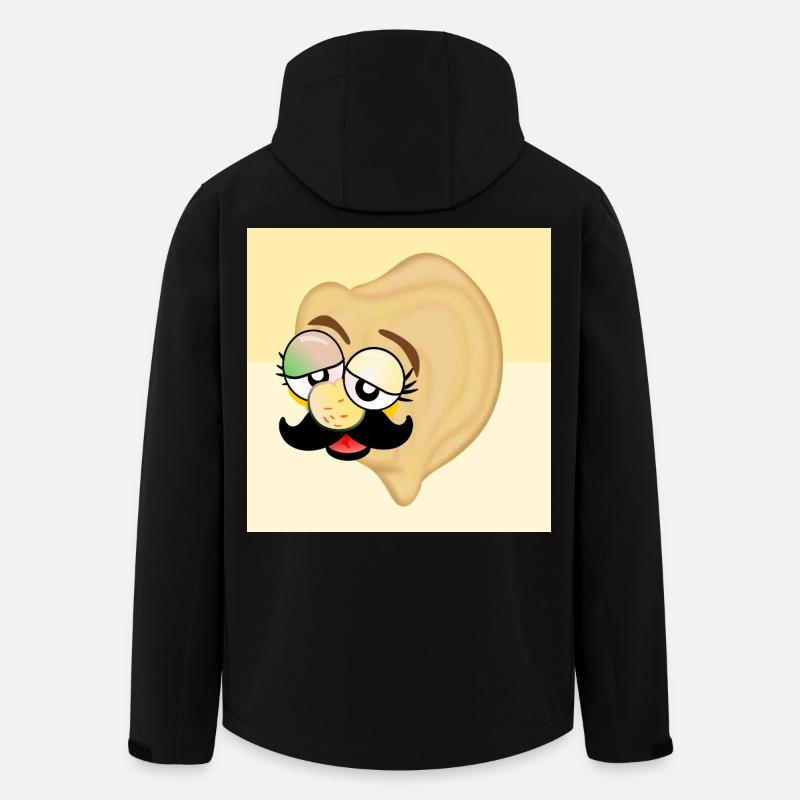 Kichererbsen Papa Schnurrbart - Recycelte Männer Softshell-Jacke von Stanley/Stella - Schwarz