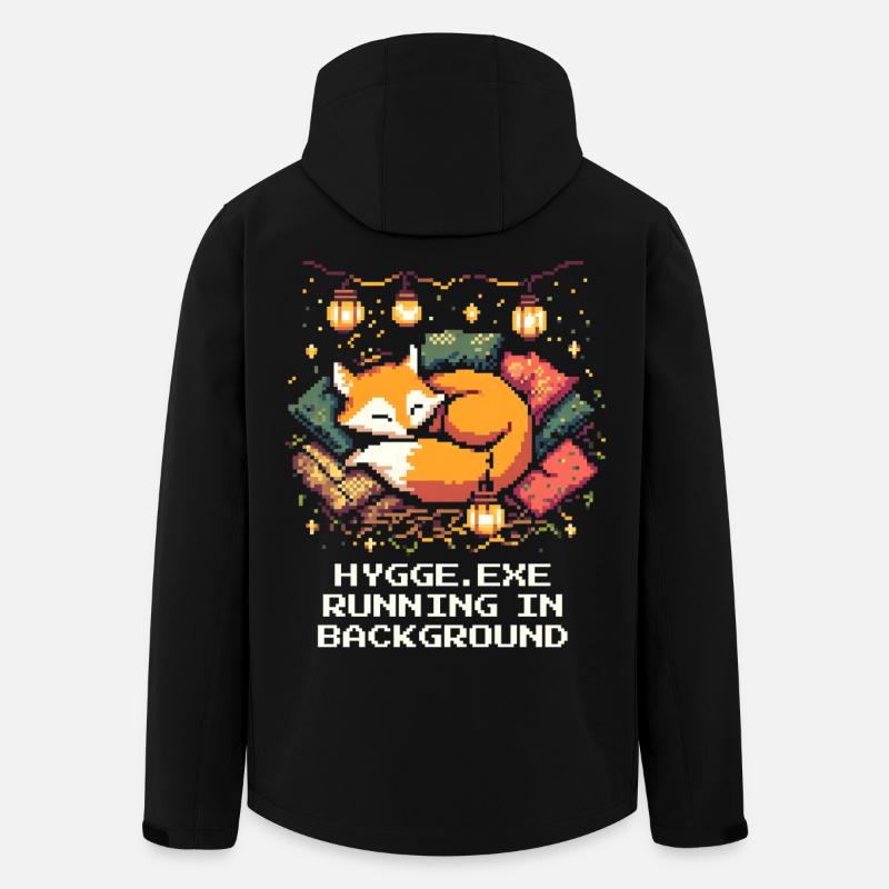 Hygge.exe s'exécute en arrière-plan - Veste softshell homme en polyester recyclé Stanley/Stella - noir