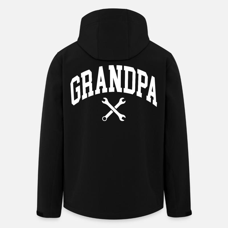 Grandpa - Recycelte Männer Softshell-Jacke von Stanley/Stella - Schwarz