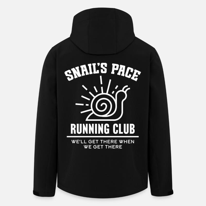 Club de course Snail’s Pace - Veste softshell homme en polyester recyclé Stanley/Stella - noir