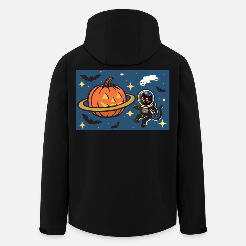 Halloween-Planet - Recycelte Männer Softshell-Jacke von Stanley/Stella - Schwarz