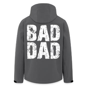 Bad Dad Vatertagsgeschenk Vater Papa - Recycelte Männer Softshell-Jacke von Stanley/Stella - Schwarz - Hinten - AI Model Male 185 light (185cm)