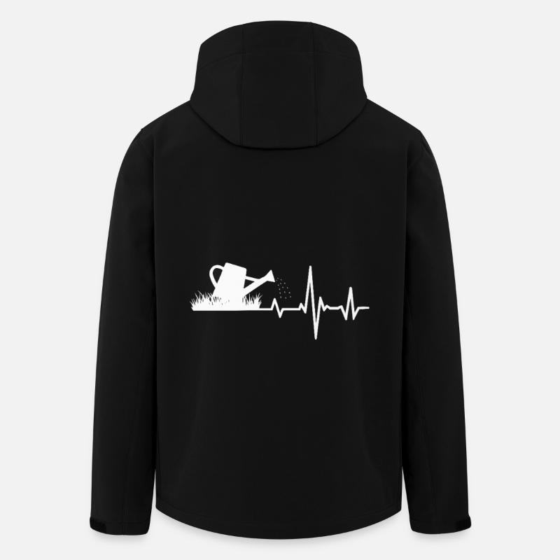 Gärtner: Pflanzenliebe mit Herzschlag - Recycelte Männer Softshell-Jacke von Stanley/Stella - Schwarz
