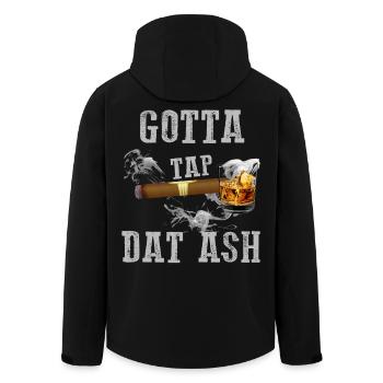 Gotta Tap Dat Ash Cigar  - Men’s Recycled Softshell Jacket by Stanley/Stella - black - Back - AI Model Male 185 light (185cm)