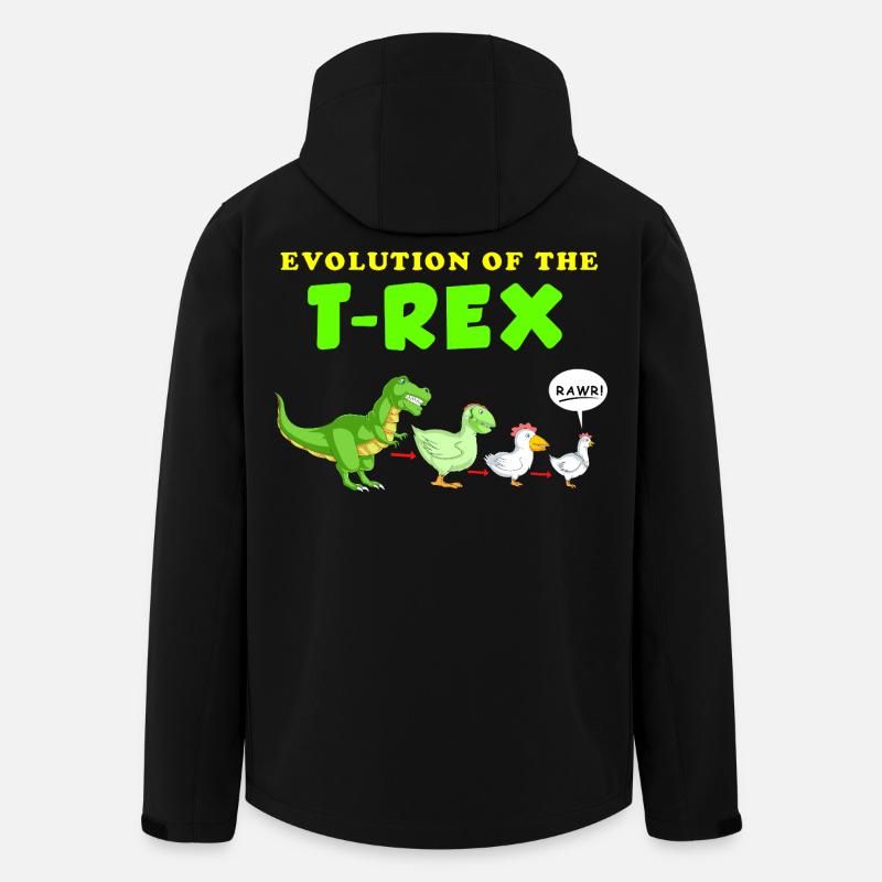 Dinosaurier - Recycelte Männer Softshell-Jacke von Stanley/Stella - Schwarz