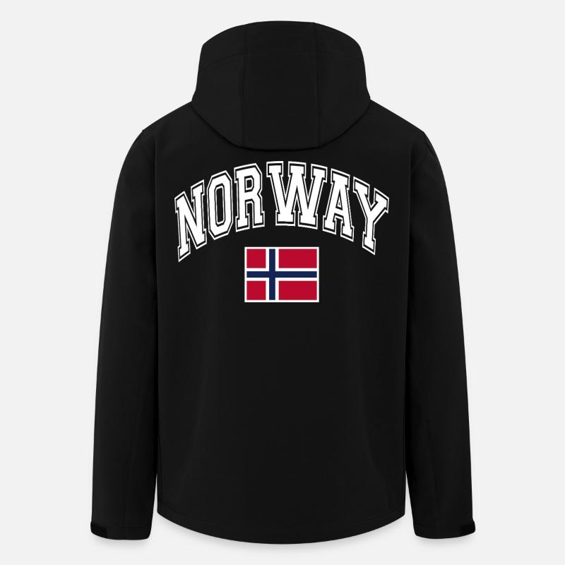 Norwegen Flagge - Recycelte Männer Softshell-Jacke von Stanley/Stella - Schwarz