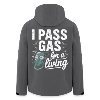 Graphique motivant une infirmière - Veste softshell homme en polyester recyclé Stanley/Stella - charbon - Dos - AI Model Male 185 light (185cm)