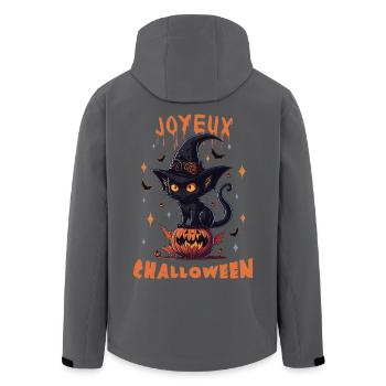 Costume Halloween Simple Idée de Cadeau - Veste softshell homme en polyester recyclé Stanley/Stella - noir - Dos - AI Model Male 185 light (185cm)