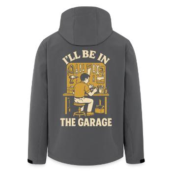I am in the garage craftsman funny screwdriver - Men’s Recycled Softshell Jacket by Stanley/Stella - black - Back - AI Model Male 185 light (185cm)