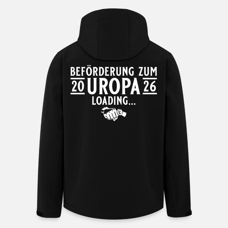 Uropa 2026 loading - Werdender Urgroßvater - Recycelte Männer Softshell-Jacke von Stanley/Stella - Schwarz