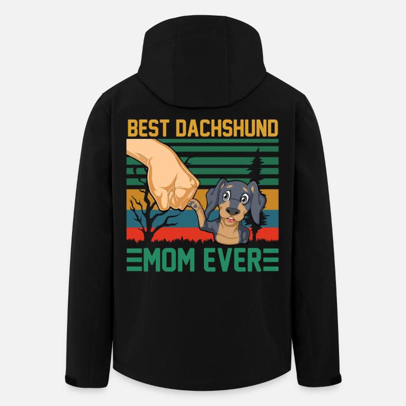 Best Dachshund Mom Ever - Men’s Recycled Softshell Jacket by Stanley/Stella - black