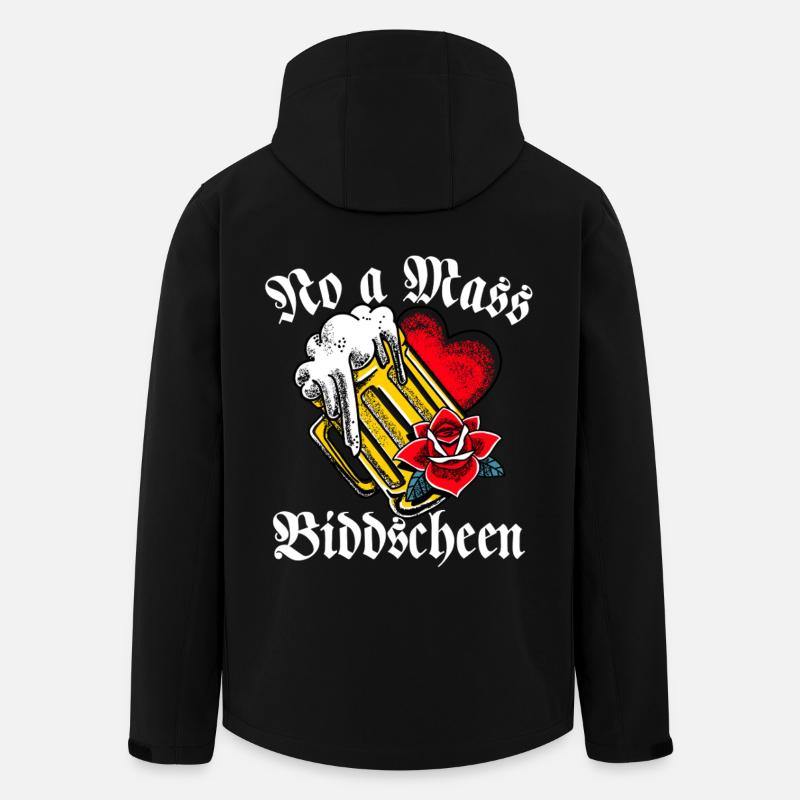 Bayrischer Bier Spruch Oktober - Recycelte Männer Softshell-Jacke von Stanley/Stella - Schwarz
