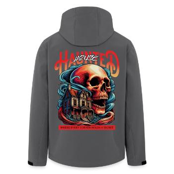Horreur - Maison traquée - Veste softshell homme en polyester recyclé Stanley/Stella - noir - Dos - AI Model Male 185 light (185cm)