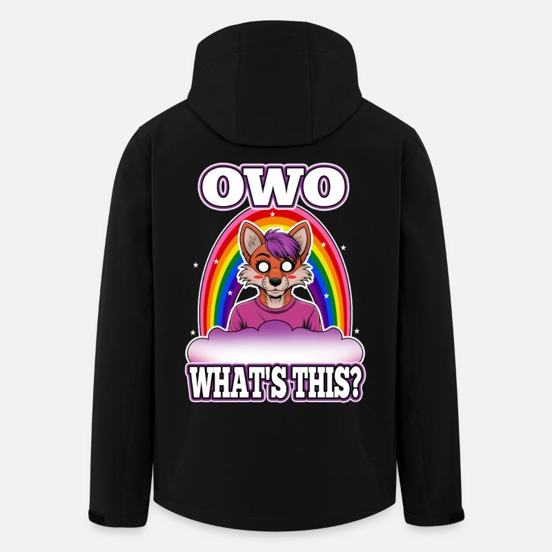 OwO What's This? - Recycelte Männer Softshell-Jacke von Stanley/Stella - Schwarz