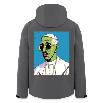 Papa zombie effrayant avec des lunettes de soleil - Veste softshell homme en polyester recyclé Stanley/Stella - noir - Dos - AI Model Male 185 light (185cm)