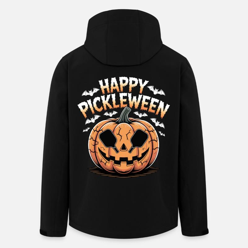 Pickleween Pickleball Playing Funny Halloween - Men’s Recycled Softshell Jacket by Stanley/Stella - black