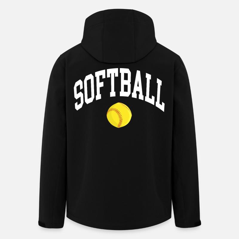 Softball - Recycelte Männer Softshell-Jacke von Stanley/Stella - Schwarz