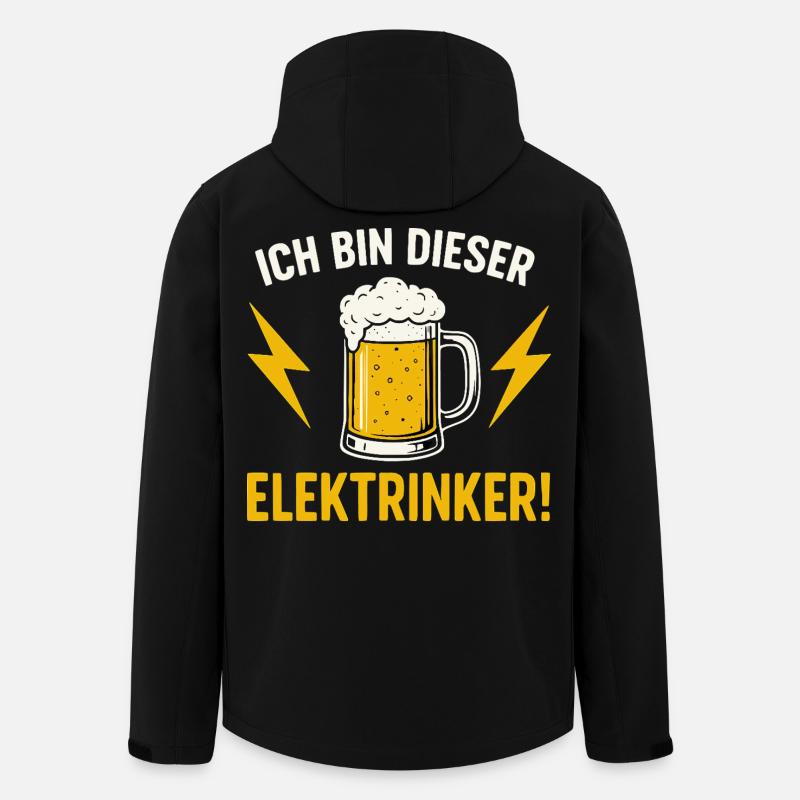 Elektrinker - Recycelte Männer Softshell-Jacke von Stanley/Stella - Schwarz