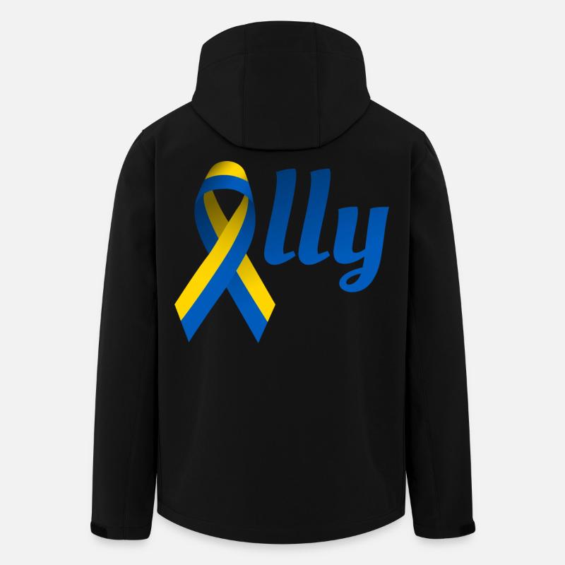 Ukraine Ally Loop - Men’s Recycled Softshell Jacket by Stanley/Stella - black