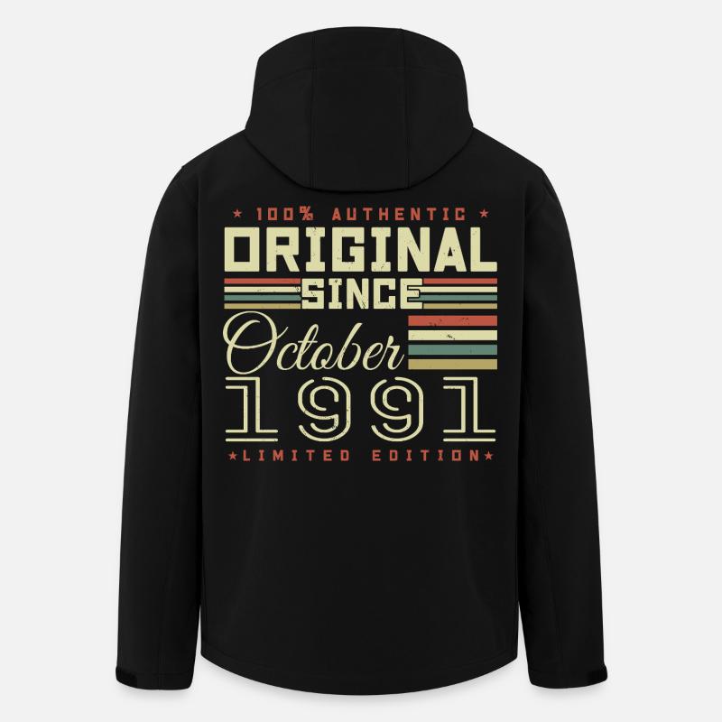 Legendary Since October 1991 | October 1991 - Men’s Recycled Softshell Jacket by Stanley/Stella - black