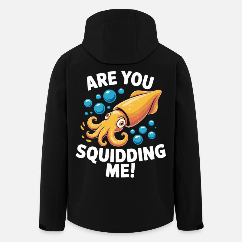 Playful sea design with octopus - Men’s Recycled Softshell Jacket by Stanley/Stella - black