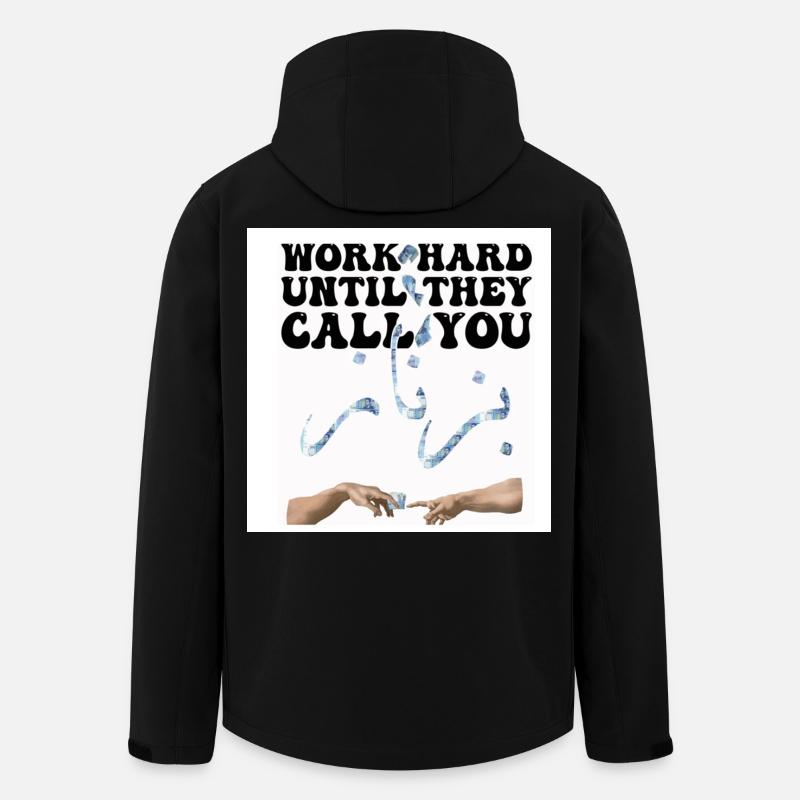 Motivation Arbeit Geld - Recycelte Männer Softshell-Jacke von Stanley/Stella - Schwarz