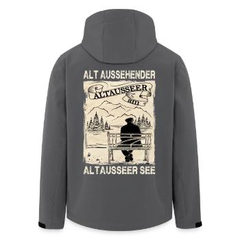 Altaussee - Veste softshell homme en polyester recyclé Stanley/Stella - noir - Dos - AI Model Male 185 light (185cm)