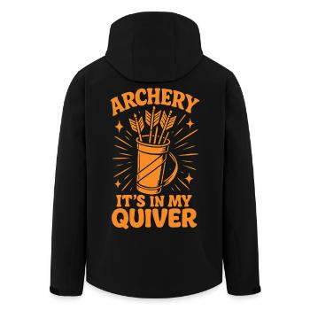 Archery It's In My Quiver Archer - Men’s Recycled Softshell Jacket by Stanley/Stella - black - Back - AI Model Male 185 light (185cm)