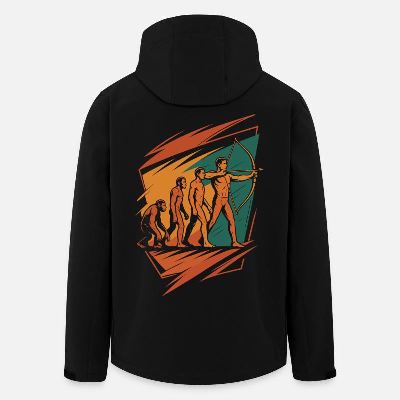 Entwicklung Des Bogenschießens Archer Bow Target - Recycelte Männer Softshell-Jacke von Stanley/Stella - Schwarz