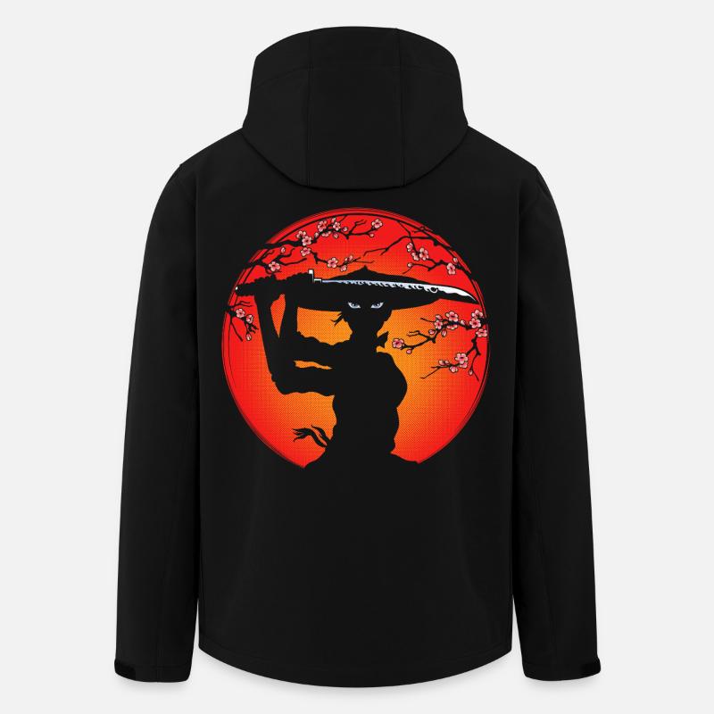 Samurai-Mädchen - Recycelte Männer Softshell-Jacke von Stanley/Stella - Schwarz