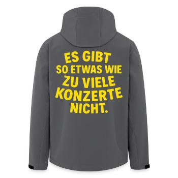 Il n’y a pas trop de concerts T-shirt - Veste softshell homme en polyester recyclé Stanley/Stella - noir - Dos - AI Model Male 185 light (185cm)