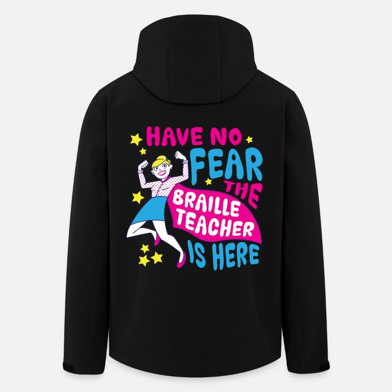 Braille Lehrer Blindenschrift Punktum - Recycelte Männer Softshell-Jacke von Stanley/Stella - Schwarz