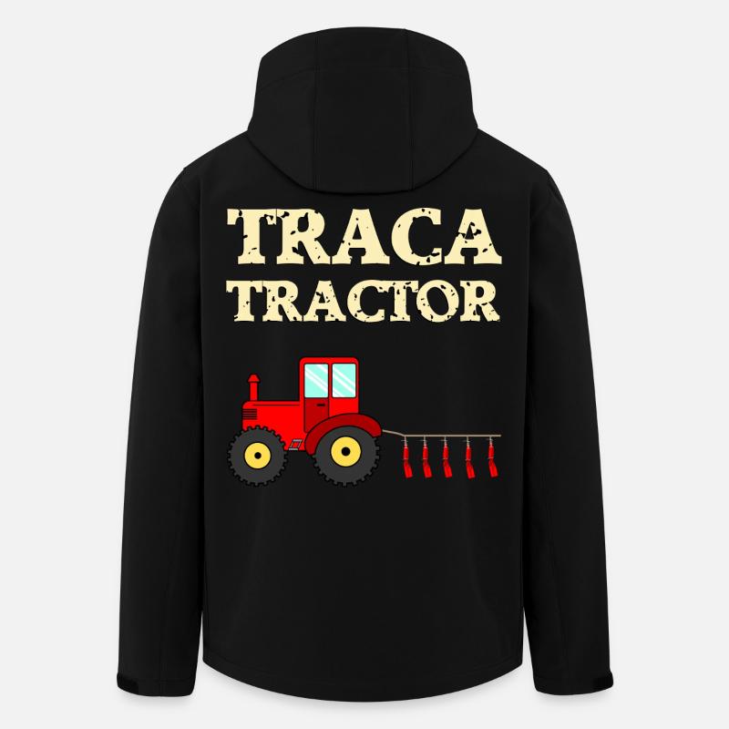 Traca Tractor - Recycelte Männer Softshell-Jacke von Stanley/Stella - Schwarz
