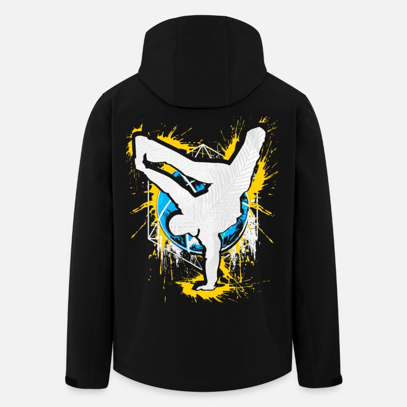 Breakdance Handstand Bboy - B-Boying Breakdancer - Veste softshell homme en polyester recyclé Stanley/Stella - noir