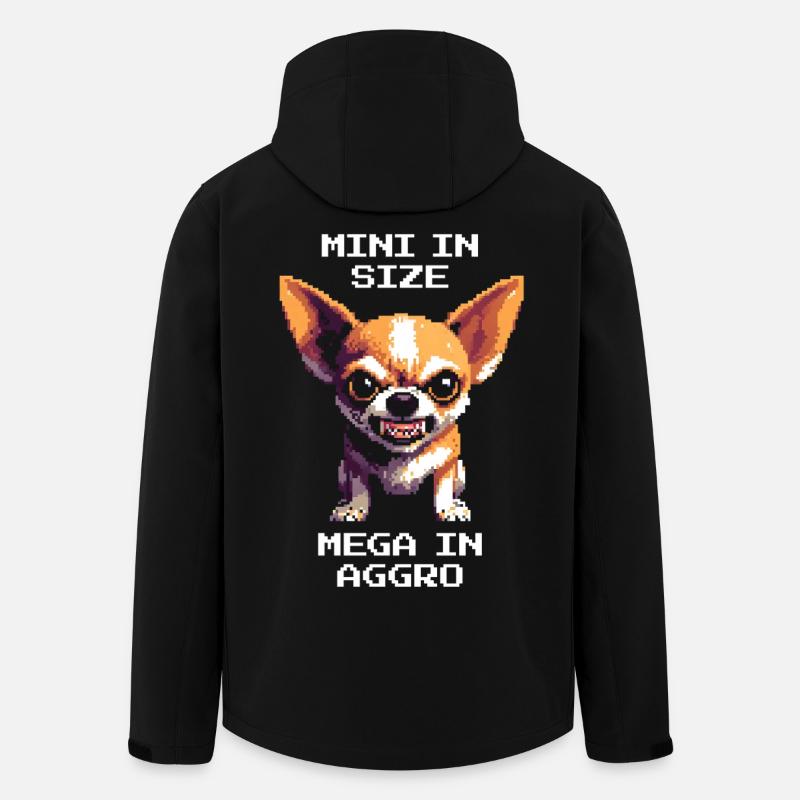 Miniklein, mega aggro | Chihuahua - Men’s Recycled Softshell Jacket by Stanley/Stella - black